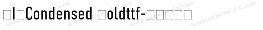DINCondensed Boldttf字体转换